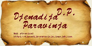 Đenadija Paravinja vizit kartica